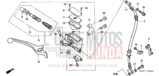 MAITRE-CYLINDRE FREIN AV. ANF1257 de 2007